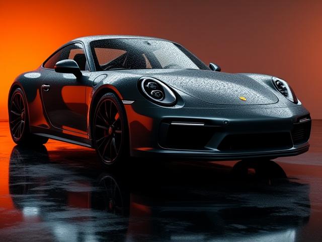 Porsche 911 con rivestimento ceramico, colore intenso e idrorepellente